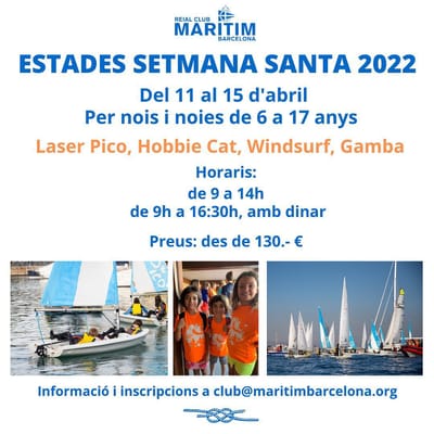 Actividad - Setmana Santa 2022 Real Club Marítim de Barcelona